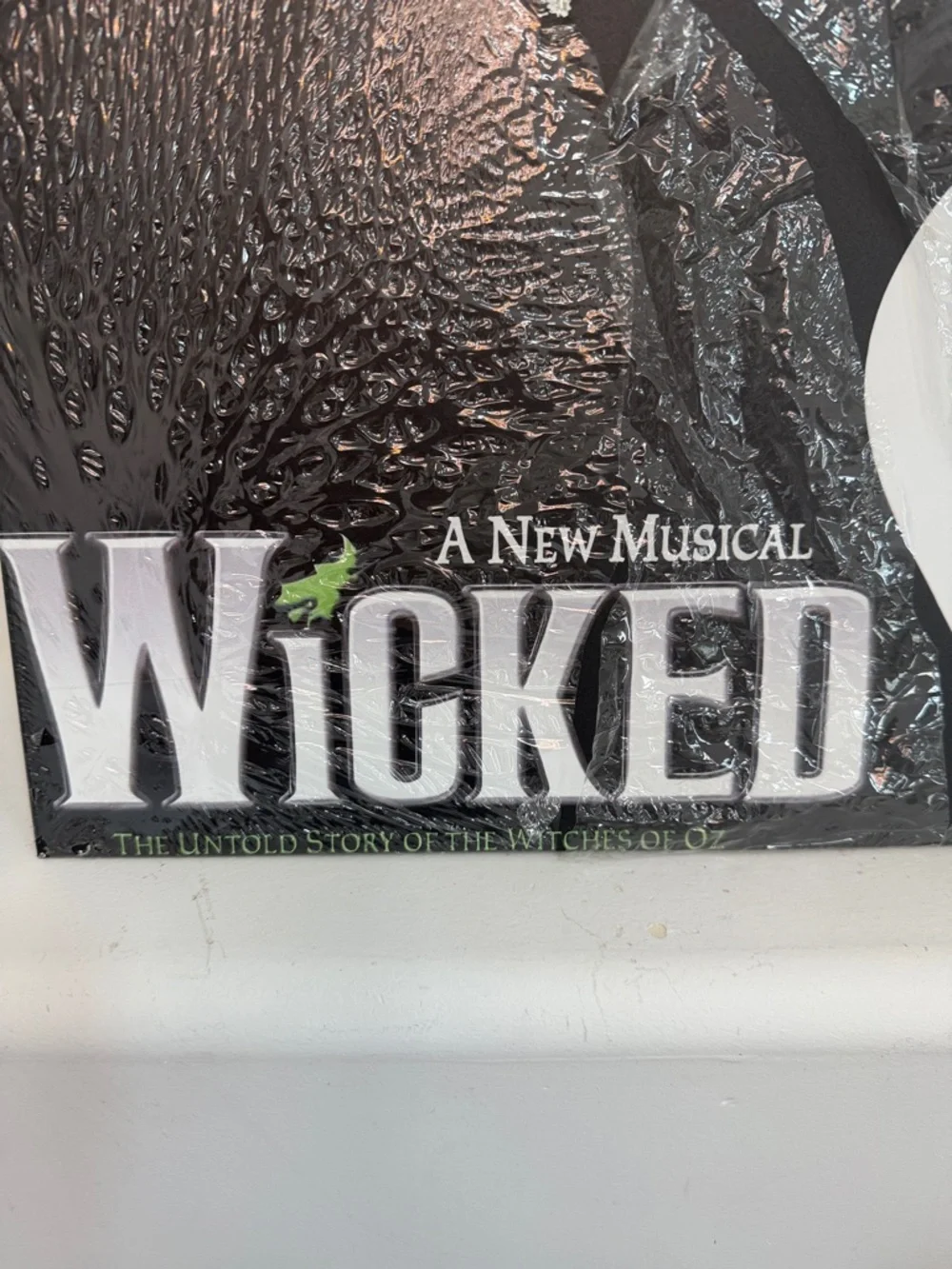 Vintage Inspired Wicked Broadway Musical 2003 Wall Art Poster Green, Black White